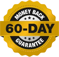 60-day money-back guarantee graphic